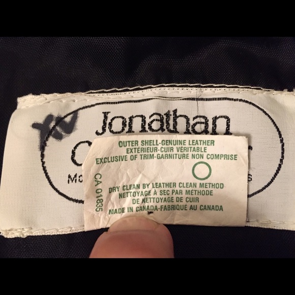 Vintage Jonathan Christopher Black Leather Bomber - Picture 7 of 11